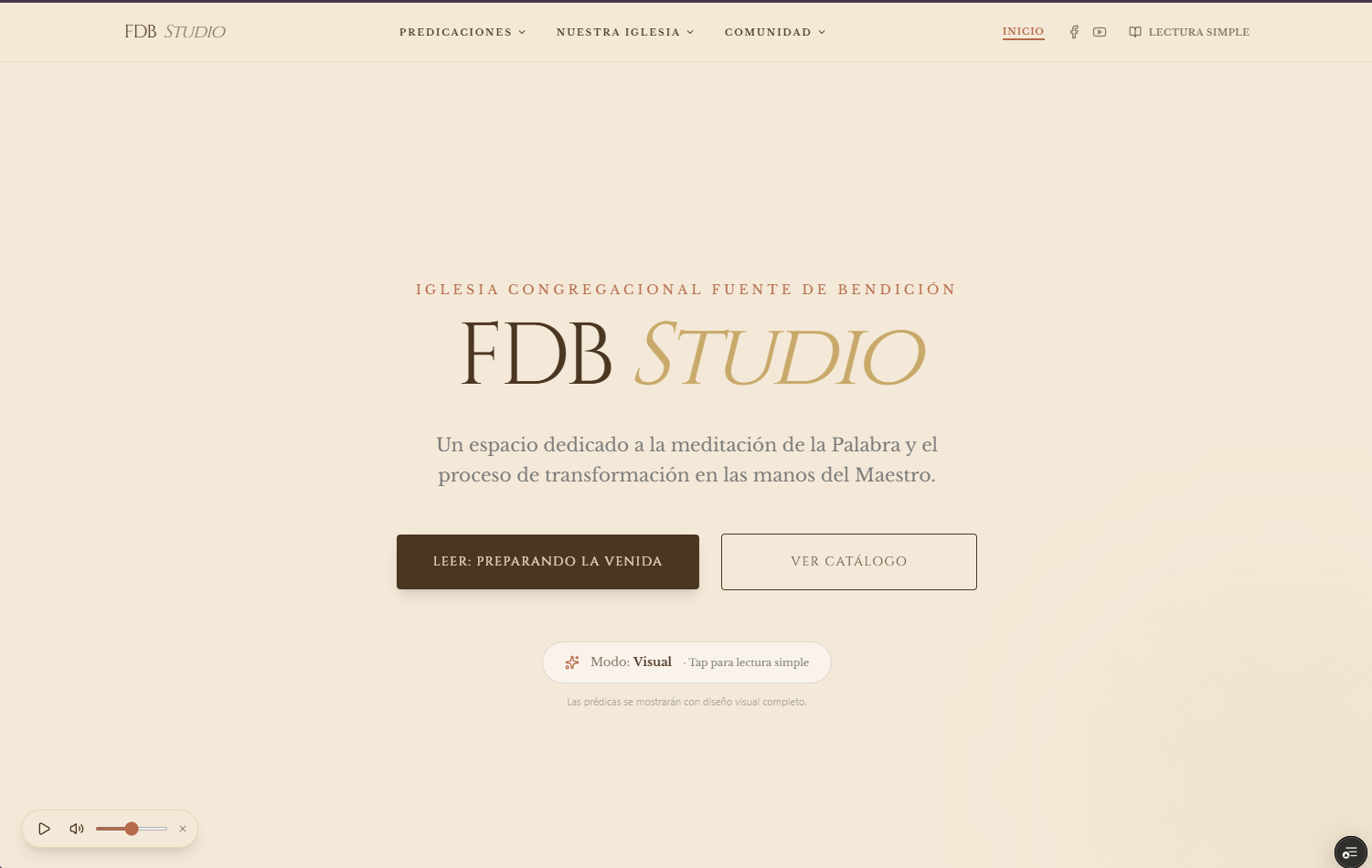 Vista de FDB Studio