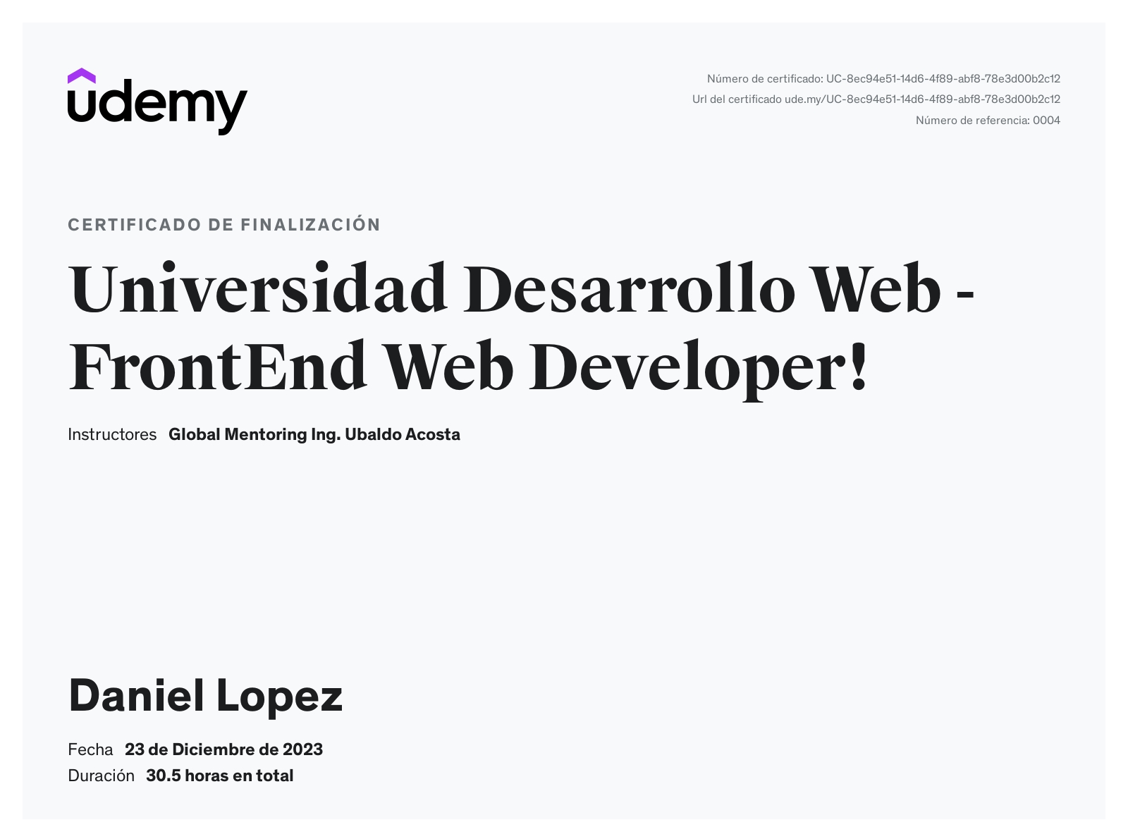 Universidad Desarrollo Web - FrontEnd Web Developer!