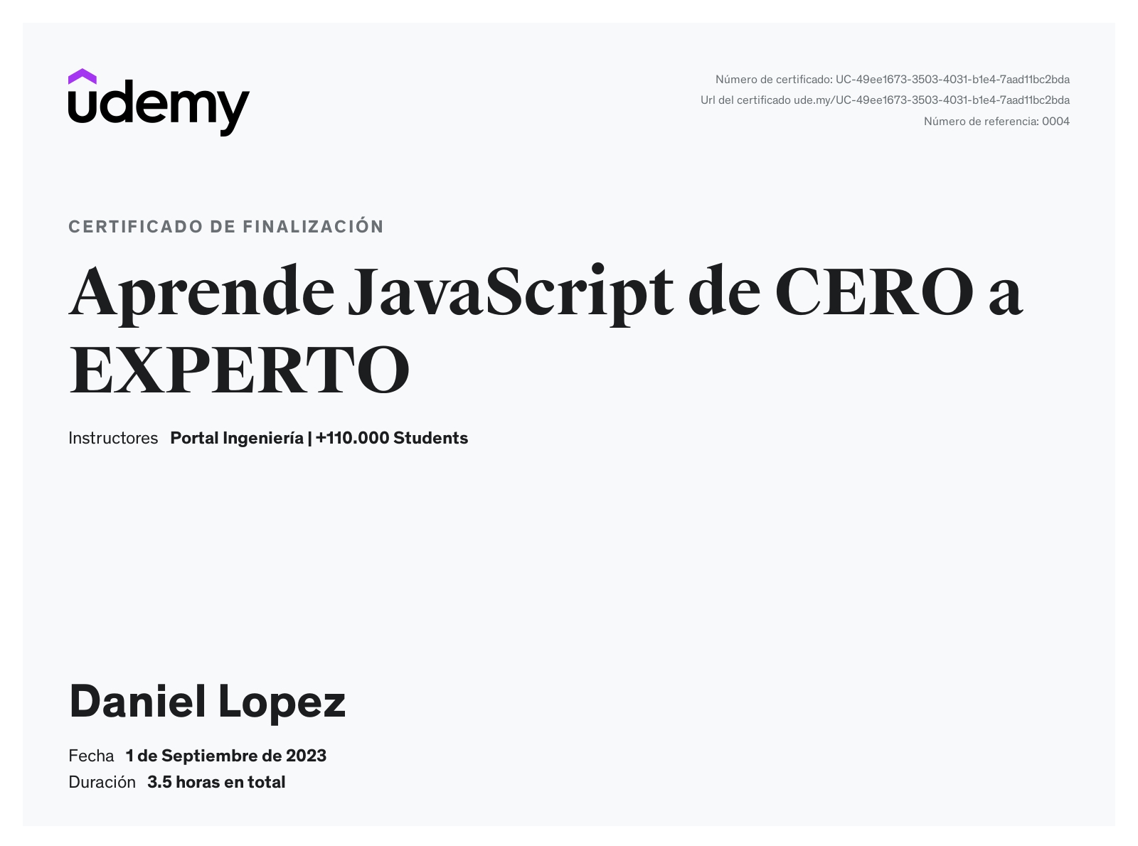 Aprende JavaScript de CERO a EXPERTO